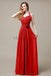 Halter A-line Pleats Chiffon Bridemaid Dresses