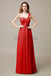 One Shoulder Chiffon Long Bridesmaid Dresses