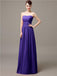 Strapless Pleats Chiffon Bridesmaid Dresses