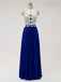 Halter Chiffon Floor Length Bridesmaid Dresses