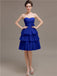 Sweetheart Pleats Short Bridesmaid Dresses