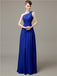 One Shoulder Pleats Chiffon Bridesmaid Dresses