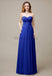 Cross-Pleated Chiffon Bridesmaid Dress with Sweetheart