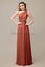 One Shoulder Chiffon Floor Length Bridesmaid Dresses