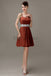 Spaghetti Strap Chiffon Short Bridesmaid Dresses