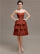 Sweetheart Pleats Short Bridesmaid Dresses