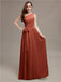 A-line One-shoulder Bridesmaid Dresses With Belt