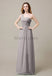 One Shoulder Chiffon Long Bridesmaid Dresses