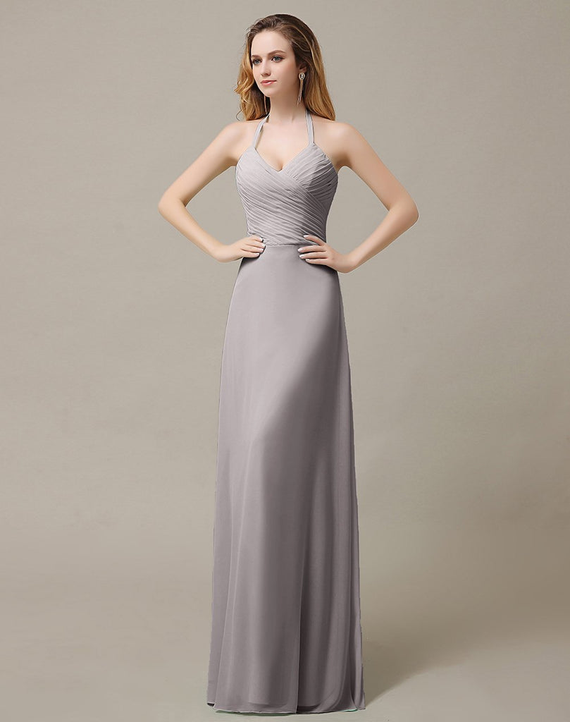 Halter A-Line Bridesmaid Dresses