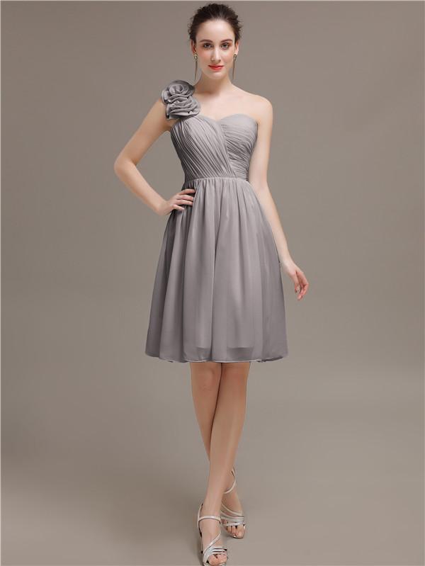 One Shoulder Short Bridesmaid Dresses