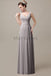 V-Neck Straps Pleats Bridesmaid Dresses