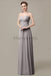 Sweetheart Chiffon Long Bridesmaid Dresses