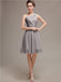 One Shoulder Short A-Line Bridesmaid Dresses