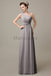 One Shoulder Long Chiffon Bridesmaid Dresses