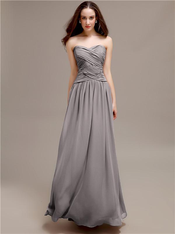 Sweetheart Long A-Line Bridesmaid Dresses