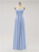 Spaghetti Strap Chiffon Floor Length Bridesmaid Dresses