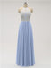 Halter Chiffon Floor Length Bridesmaid Dresses