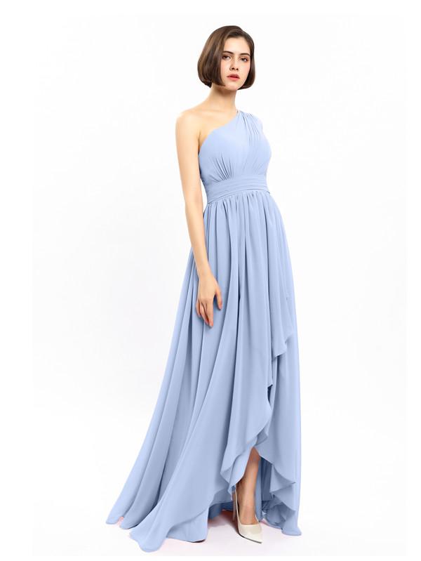 One-shoulder High-low Chiffon Bridesmaid Dresses