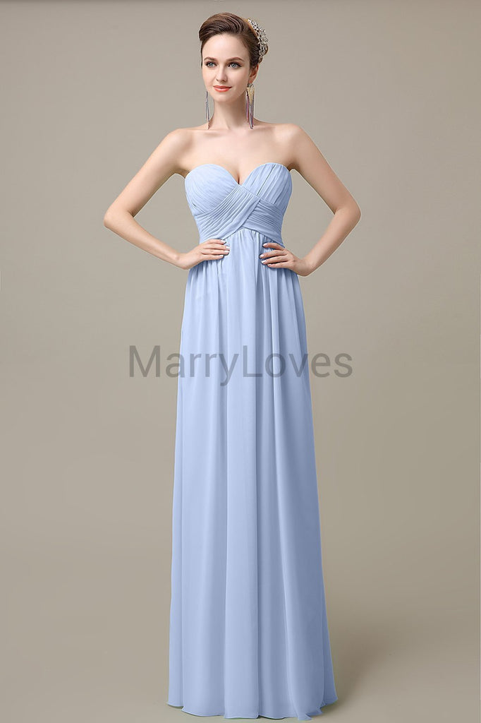 Sweetheart Pleats Cheap Bridesmaid Dresses