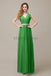 V-neck Chiffon Floor Length Bridesmaid Dresses