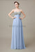 Sweetheart Top Sequin Long Chiffon Bridesmaid Dresses