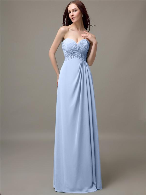 Sweetheart Neck Empire Chiffon Bridesmaid Dresses