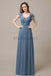 Floor Length Chiffon Bridesmaid Dresses with Pleated