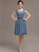 Straps Chiffon Short Bridesmaid Dresses