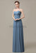 Sweetheart Chiffon Long Bridesmaid Dresses