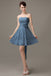 Strapless Pleats Chiffon Bridesmaid Dresses