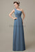 One Shoulder Long Chiffon Bridesmaid Dresses