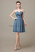 Sweetheart Neck Knee Length Chiffon Bridesmaid Dresses