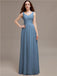 Scoop Neck Sleeveless Pleats Bridesmaid Dresses