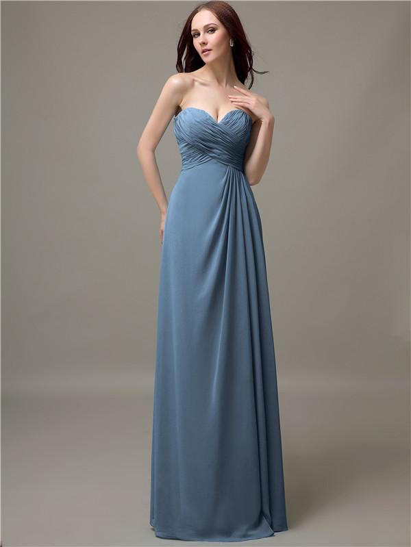 Sweetheart Neck Empire Chiffon Bridesmaid Dresses