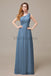 One Shoulder Pleats Floor Length Bridesmaid Dresses