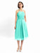 Halter Sleeveless Pleats Bridesmaid Dresses