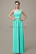 One Shoulder Chiffon Floor Length Bridesmaid Dresses