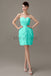 Sweetheart Chiffon Short Bridesmaid Dresses