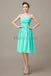 Strapless Pleats Short Bridesmaid Dresses