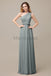 One Shoulder Chiffon Floor Length Bridesmaid Dresses