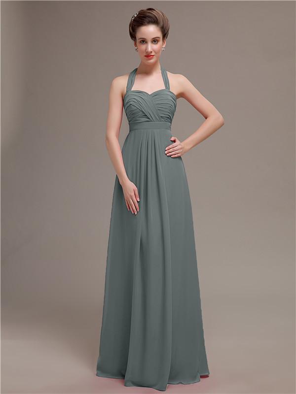 Halter Long Bridesmaid Dresses