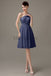 One Shoulder Pleats Bridesmaid Dresses