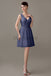 V-neck Chiffon Short Bridesmaid Dresses