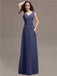 Straps Pleats Chiffon Bridesmaid Dresses