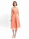 Halter Sleeveless Pleats Bridesmaid Dresses