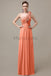 One Shoulder Chiffon Floor Length Bridesmaid Dresses