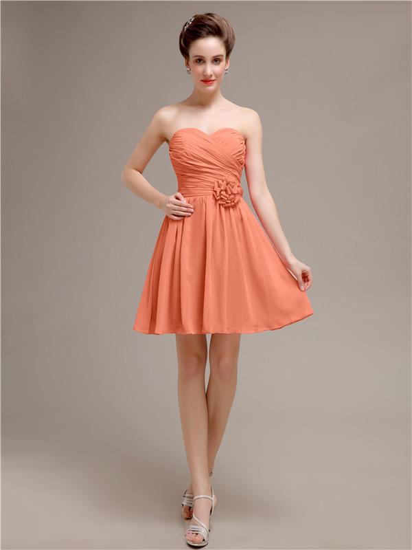 Sweetheart Short A-Line Bridesmaid Dresses