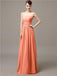 Strapless Pleats Chiffon Bridesmaid Dresses