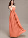 A-line One-shoulder Long Chiffon Bridesmaid Dresses