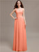 Scoop Neck Sleeveless Pleats Bridesmaid Dresses